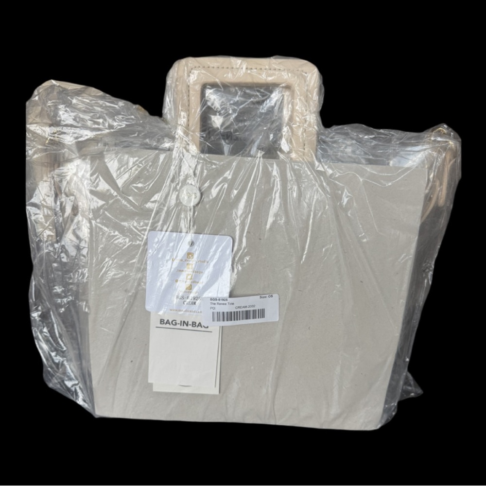 MMS Design Studio Clear Tote with Bag-in-Bag Insert - Cream - Picture 6 of 14